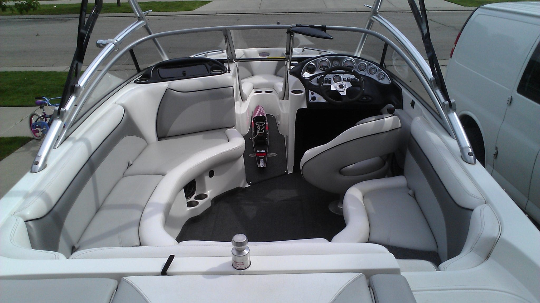 Boat interior detailed.