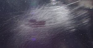 Scratches from Brillo Pad