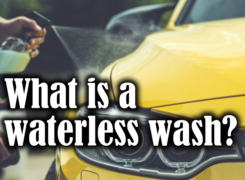 What is a waterless car wash?