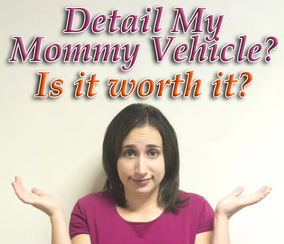 Detail My Mommy Vehicle? Is it Worth it?