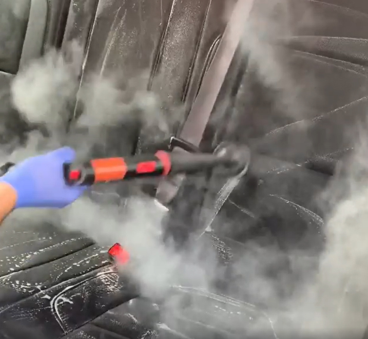 Vehicle Interior Steam Cleaning