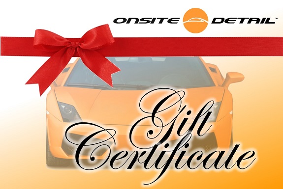 car detailing gift certificate
